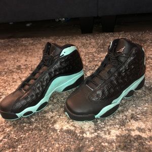 Jordan Retro 13, size 6.5 us women, black and blue, worn 2-3x